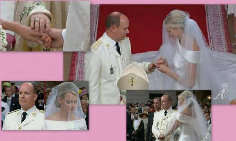 Καρέ καρέ ο θρησκευτικός γάμος του πρίγκιπα Αλβέρτου  με την Σαρλίν Γουίτστοκ