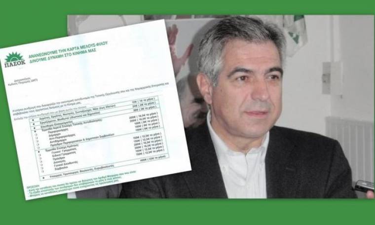 Η Ελλάδα χάνεται κι ο Καρχιμάκης ζητάει λεφτά για το ΠΑΣΟΚ!
