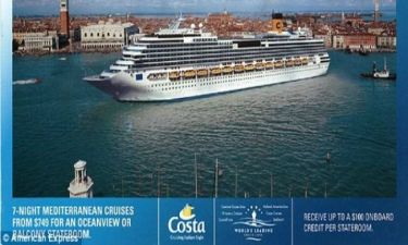 Απίστευτο: Έστειλαν προσφορά για ταξίδι με το βυθισμένο Costa Concordia!