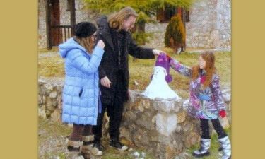 Χριστίνα Μαραγκόζη: Με την οικογένεια στην Αράχοβα