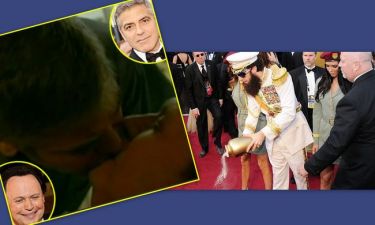 Oscars 2012: Το φιλί στο στόμα των Crystal – Clooney και ο Δικτάτορας!