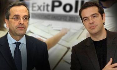 Βουλευτικές εκλογές 2012: Τα αποτελέσματα των exit polls