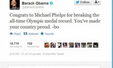 Oλυμπιακοί Αγώνες 2012: Τα «τιτιβίσματα» Ομπάμα – Φελπς