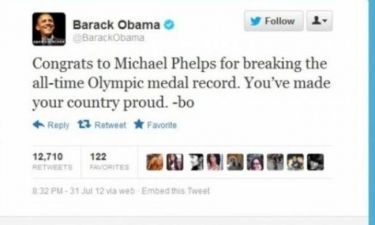Oλυμπιακοί Αγώνες 2012: Τα «τιτιβίσματα» Ομπάμα – Φελπς