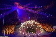 Η φαντασμαγορική τελετή λήξης των Ολυμπιακών Αγώνων σε φωτογραφίες