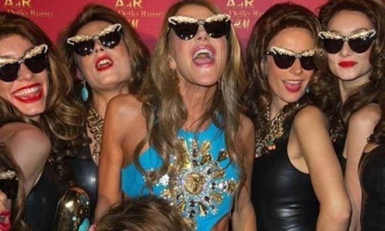 Η Anna Dello Russo και οι κλώνοι της στο πάρτι για τη νέα H&M συλλογή