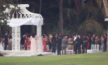 Εικόνες από το γάμο του Mario Lopez