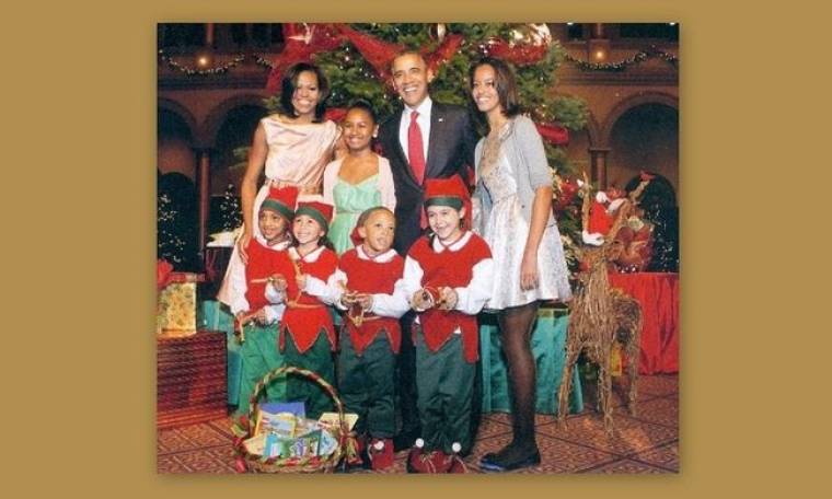 Ο Μπάρακ Ομπάμα σε χριστουγεννιάτικο πνεύμα