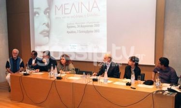 Στην συνέντευξη τύπου της παράστασης «Μελίνα: όπου και να ταξιδέψω, η Ελλάδα»