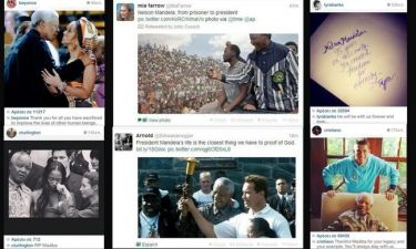 Δεν έχει τέλος η θλίψη των celebrities στα social media για τον θάνατο του Nelson Mandela