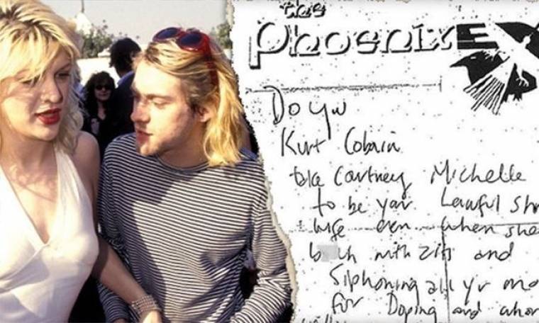 Το υποτιμητικό σημείωμα του Curt Cobain για την Courtney Love