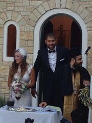 Βασιλόπουλος- Τσουρή: Φωτό από το μυστήριο του γάμου τους