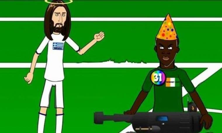 Παγκόσμιο Κύπελλο Ποδοσφαίρου 2014: Το πέναλτι του Σαμαρά σε... cartoon (video)