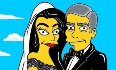 Αμάλ Αλαμουντίν - Τζορτζ Κλούνεϊ: Ο γάμος τους έγινε καρτούν!