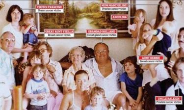 Η οικογενειακή φωτογραφία της Jolie που προκαλεί… ανατριχίλα! Έξι συγγενείς πέθαναν από καρκίνο