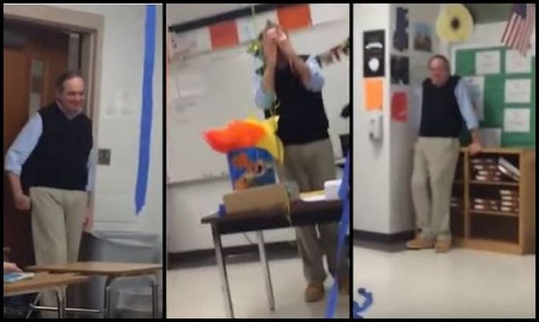 Η χειρονομία των μαθητών έκανε τον καθηγητή τους να δακρύσει! (βίντεο)