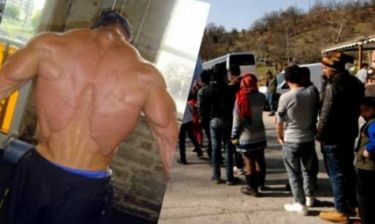 Αίσχος: Γνωστός bodybuilder τραμπούκισε πρόσφυγες και έδειρε εθελοντή στη Ρόδο!