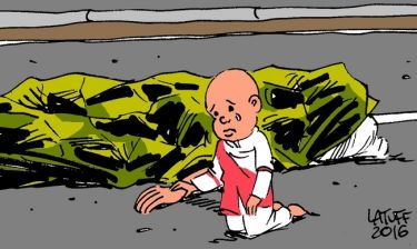 Επίθεση Νίκαια: Συγκλονίζει το σκίτσο που απεικονίζει το μακελειό