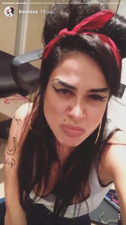 Γνωστή Ελληνίδα μεταμφιέστηκε σε Amy Winehouse για το Halloween (φωτο)