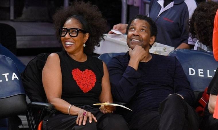 Denzel Washington: Σε αγώνα των Lakers με την σύζυγό του