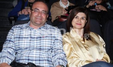 Άννα Κουρή: Με τον σύζυγό της στο θέατρο