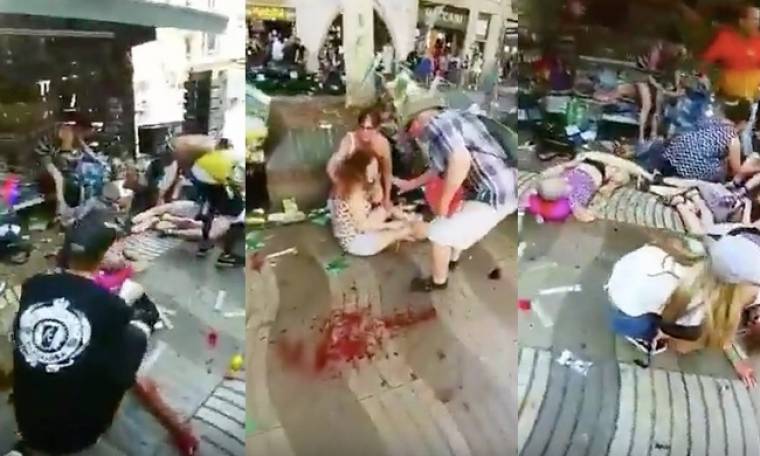 Βίντεο σοκ. Βαρκελώνη. Αίμα και νεκροί παντού (Nassos blog)