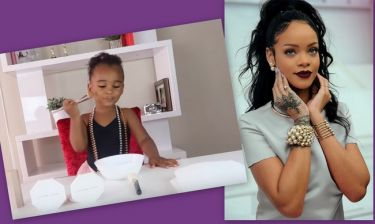 Απίστευτο βίντεο! Η 2χρονη Σάμια παραδίδει «μαθήματα» make up στη Rihanna