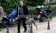 Ανδρέας Φουστάνος: Βόλτα στην Κηφισιά με τον σκύλο του