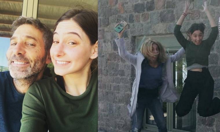 Σμαράγδα Καρύδη - Θοδωρής Αθερίδης: Πάσχα με την κόρη του ηθοποιού στην Αίγινα