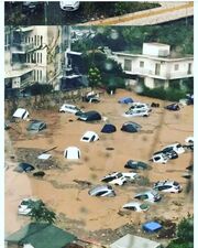 Πάνος Καλίδης: Η φωτογραφία από την πλημμύρα  και το μήνυμα: «Ο Θεός να μας βοηθήσει»
