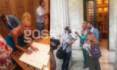 Παντρεύτηκε ο Ορέστης Τζιόβας - Τα πρώτα πλάνα και οι δηλώσεις από τον γάμο του στο Δημαρχείο Αθηνών