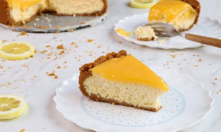 Εύκολο και νόστιμο cheesecake λεμόνι
