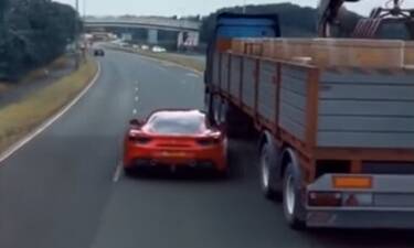 Επικό! Έτσι ξεφεύγει από περιπολικό μία Ferrari! (video)