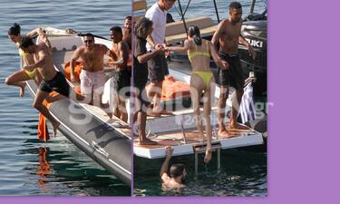 Kendall Jenner: Ξέφρενο party και βουτιές με πολυτελές σκάφος στη Μύκονο (photos)