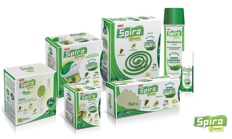 Νέα Ολοκληρωμένη πράσινη σειρά Spira Green με φυσικά αιθέρια έλαια!