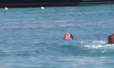 Μύκονος: Λαχτάρησε η Μις Λίβανος μέσα στη θάλασσα- Παραλίγο να πνιγεί! (Video)