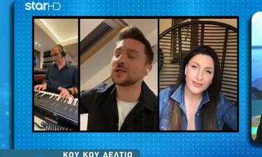 Άρωμα από Eurovision εν μέσω καραντίνας! Η Παπαρίζου και ο Σεργκέι Λαζάρεφ ένωσαν τις φωνές τους