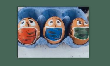 Αυτά είναι τα πιο πρωτότυπα αυγά και τα έβαψε Ελληνίδα ηθοποιός!  