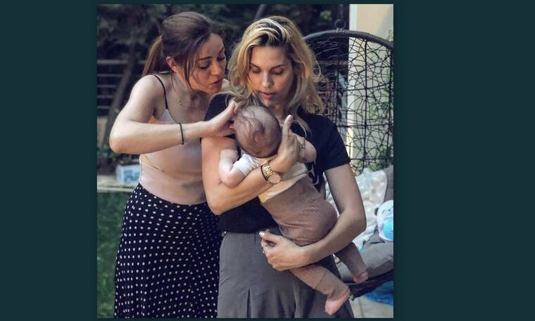 Μαντώ Γαστεράτου: Ξέγνοιαστες στιγμές με τον 4 μηνών γιο της και την φίλη της, Μπάγια Αντωνοπούλου