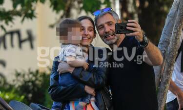 Θοδωρής Αθερίδης: Οι selfies με τον εγγονό του και την κόρη του (photos)