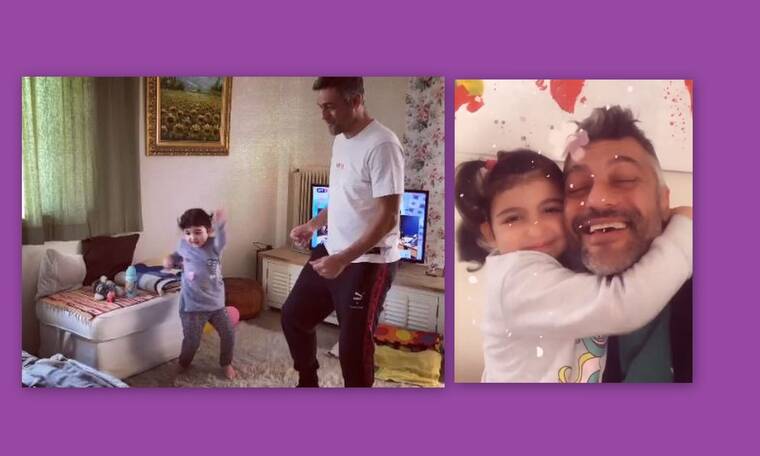 Στέλιος Κρητικός: Θα «λιώσεις» με το βίντεο με την κόρη του μέσα από το σπίτι τους