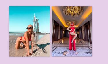 Ιωάννα Τούνη: Το φωτογραφικό άλμπουμ από το πολυσυζητημένο ταξίδι της στο Ντουμπάι