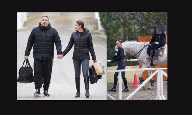 Ρέμος – Μπόσνιακ: Απίθανες φωτογραφίες! Για ιππασία με την κόρη τους, Ελένη