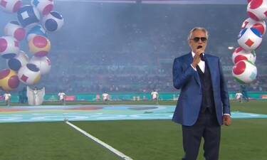 Euro 2020: Ο Andrea Bocelli και ο Bono από τους U2 ξεσήκωσαν τα πλήθη στην τελετή έναρξης!