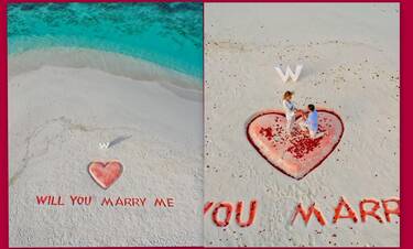 Ρομαντική πρόταση γάμου στις Μαλδίβες μετά από δέκα χρόνια σχέσης (vid&pics)