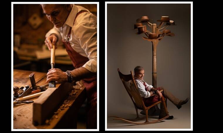 Στέλιος Ρόκκος: Παρουσιάζει έργα Τέχνης από ξύλο στη Μύκονο
