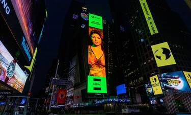 Παπαρίζου: Μπήκε σε Billboard στην Times Square - Νέα διεθνής διάκριση για τη «number one»