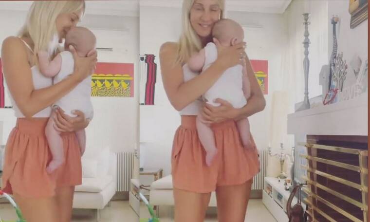 Μαρία Ματσούκα: Θα λιώσεις με το βίντεο! Χορεύει με τον 3,5 μηνών γιο της