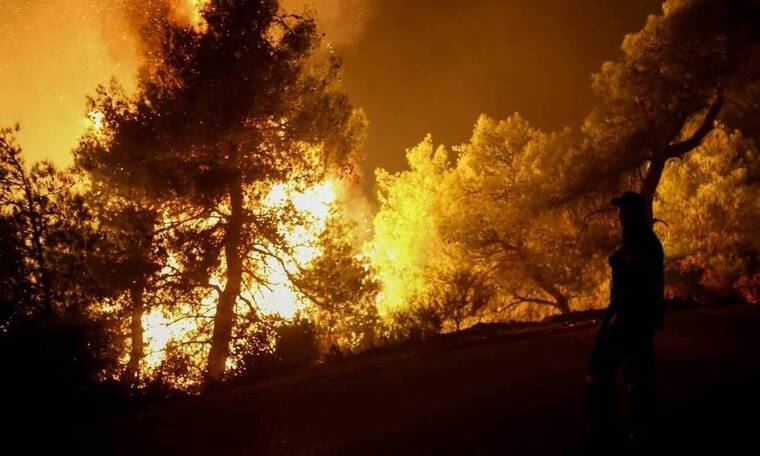 Φωτιά στη Ρόδο: Ολονύχτια «μάχη» με τις φλόγες, εκκενώθηκαν χωριά – Μπλακ άουτ στο νησί