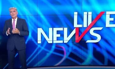 Live News: Πρεμιέρα για τον Νίκο Ευαγγελάτο - Τα πρώτα του λόγια στην έναρξη της εκπομπής